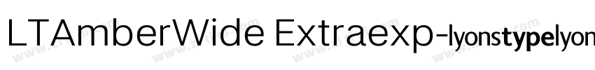 LTAmberWide Extraexp字体转换